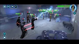 SEE vs Leia R9 (DC 60% health) - Sith Eternal Emperor wins legend Leia Organa. лПалп vs лЛея. SWGOH