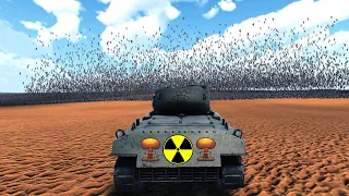 Single Nuclear Tank vs 5,000,000 Zombies - Ultimate Epic Battle Simulator 2 | UEBS 2