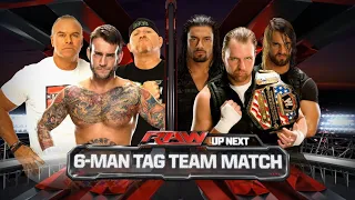 CM Punk & The New Age Outlaws Vs The Shield - WWE Raw 13/01/2014 (En Español)