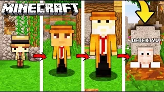 ŻYCIE DETEKTYWA W MINECRAFT || OD NARODZIN DO ŚMIERCI