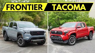 2024 Nissan Frontier Pro-4X vs 2024 Toyota Tacoma TRD Sport | The Better Truck For $47,000?