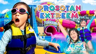 LEIKA & BABY DINAR LIBURAN BARENG KE WATERBOOM JOGJA BAY  😱 LEIKA BERENANG NAIK PROSOTAN EKSTREM