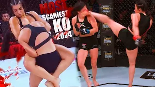 Women's MMA Fight - The most brutal female knockouts in MMA 2024
