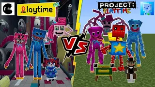 Poppy Playtime V2 (Bendythedemon18) VS Project Playtime (ICEy) [Minecraft PE]