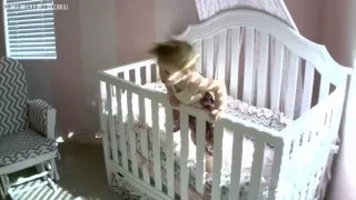 Baby's Escape Attempt from Crib Ends in Fall - As Seen on FailArmy