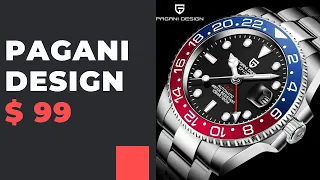 Pagani Design PD-1662: шикарный Pepsi GMT? Кому подарить? Механика, сапфир, 100 м