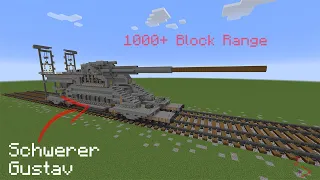 Minecraft : Railway Gun TNT Cannon