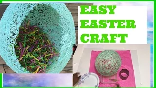 Diy String Easter Basket Easy & Cheap