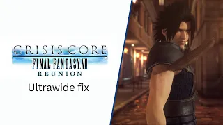 CRISIS CORE FF7 PC Ultrawide Fix gameplay + cutscene