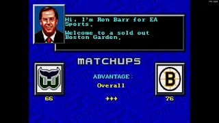 NHL '94 "Game of the Night" Whale @ Bruins Adams Division Semi Finals game7 Bruins Harpoon the Whale