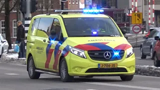 Verschillende spoedritten van hulpdiensten in Amsterdam!