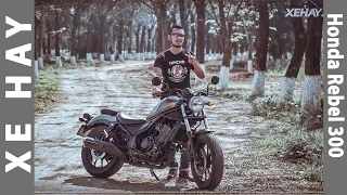 Đánh giá xe Honda Rebel 300 giá 125 triệu tại Việt Nam |XEHAY.VN|