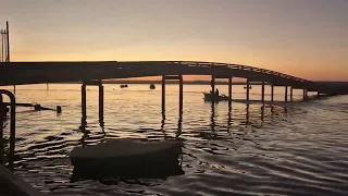 Queenscliff Swan Island Bridge ✨️ recorded Sunday on a magical golden hour ✨️ 💛