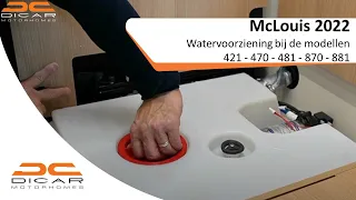 McLouis 2022 - Watervoorziening bij de modellen 421 - 470 - 481 - 870 - 881