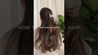 How to get thick hair 🤍🍯