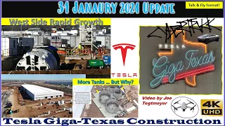 New S Steel! Superchargers Moving & Crash Test Excavation! 31 Jan 2024 Giga Texas Update (07:55AM)