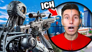 24 Stunden KOPFGELD gegen ROBOTER POLIZEI überleben!