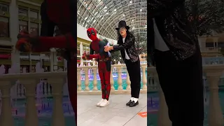 OMG!🤩 Michael Jackson & Russian Deadpool🤩#shorts #michaeljackson #marvel