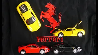 Машинка металлическая Ferrari F430 открываются двери багажник капот