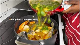 Ghanaian Chop Bar Okro Soup | Step By Step | Recipe | Lovystouch | Tasty Okra Soup