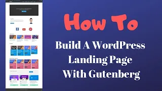 How To Build A WordPress Landing Page With Gutenberg