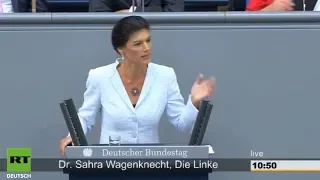Сара Вагенкнехт: Только больной может утверждать, что Путин захватит Берлин! [Голос Германии]