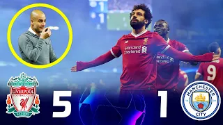 المباراه التي ابكي فيها محمد صلاح جوارديولا ومانشستر سيتي في دوري الأبطال 🤯❤️ ◄ [2018] ✨ "FHD"