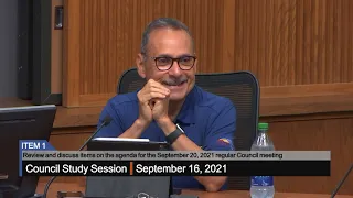 Council Study Session - 9/16/2021