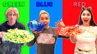 COOKING WITH ONLY 1 COLOR CHALLENGE!