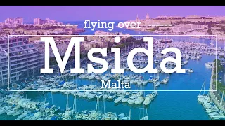 MSIDA | Malta 🇲🇹 2020 - The MOST BEAUTIFUL aerial VIEWS of the city ⛵️{by Drone Mavic 2 Pro}🚤