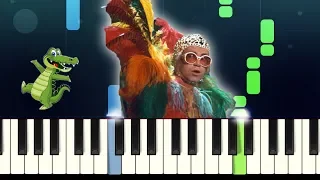 Elton John - CROCODILE ROCK - Piano Tutorial (Without Melody) SHEET MUSIC