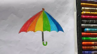 How to draw umbrella | umbrella drawing| drawing for kids | easy drawing | smart kids drawing|