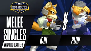 KJH (Fox) vs Plup (Sheik) - Melee Singles Winners Quarters - The Big House 11