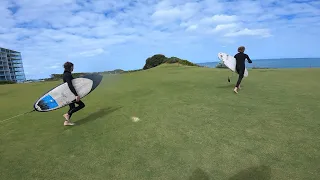 Running Through A Golf Course To Get To Surf Break | Australian Southwest Surfing | Vlog #9