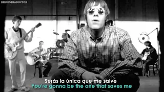 Oasis - Wonderwall // Lyrics + Español // Video Official