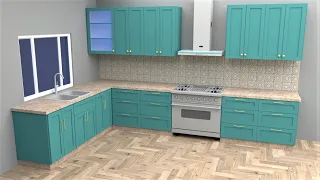 Create a Kitchen Cabinets in SketchUp