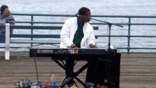 Santa Monica Beach Piano performance