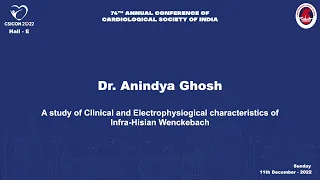 Dr  Anindya Ghosh