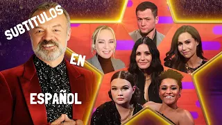 Graham Norton Show SUB ESP Courteney Cox Taron Egerton Minnie Driver Uma Thurman Ariana DeBose Lola