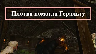 The Witcher 3 Wild Hunt. Плотва незаметно помогла Геральту в драке