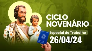 5º dia do Ciclo Novenario especial do Trabalho - Novena dos Filhos e Filhas de São José - 26/04/24