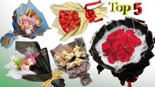 Top 5 best Flower bouquet | Flower arrangement, flower bouquet | flower wrapping techniques