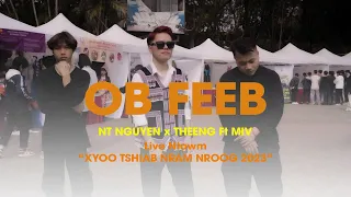 OB FEEB | NT one x Theeng ft Miv 🔴 LIVE ntawm Xyoo Tshiab Nram Nroog Hanoi 2023 - Hmong song 2023