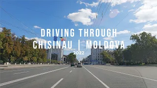 A drive through Chisinau, Moldova in September 2022 4K