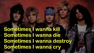 DON'T DAMN ME (LYRICS) GUNS N' ROSES - USE YOUR ILLUSION