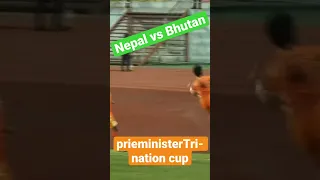 Nepal vs bhutan football match.nepal -1,Bhutan- 1