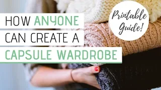 HOW TO CREATE A CAPSULE WARDROBE easily » Simple step-by-step process