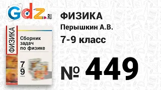 № 449 - Физика 7-9 класс Пёрышкин сборник задач