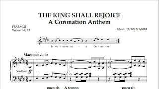 The King Shall Rejoice - Coronation Anthem by Piers Maxim; computer-generated sound, scrolling score