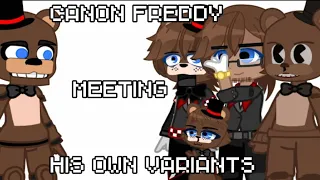 Canon Freddy Fazbear meeting his variants? 🤭🤔 //FNAF//